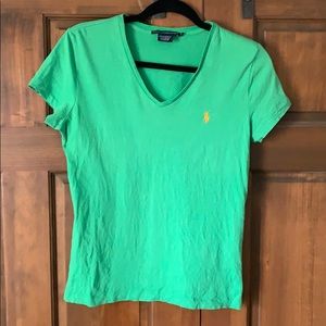 Ralph Lauren Sport V-Neck Shirt in Green